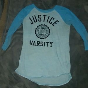 Justice t-shirt, used size 14